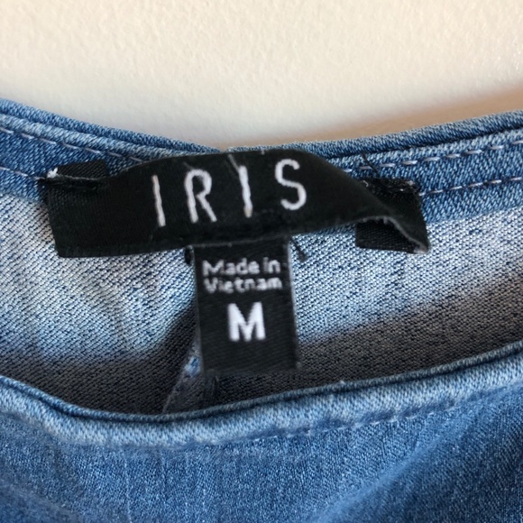 Iris Bodycon Denim Dress Medium - MEASUREMENTS IN LISTING - Picture 4 of 6